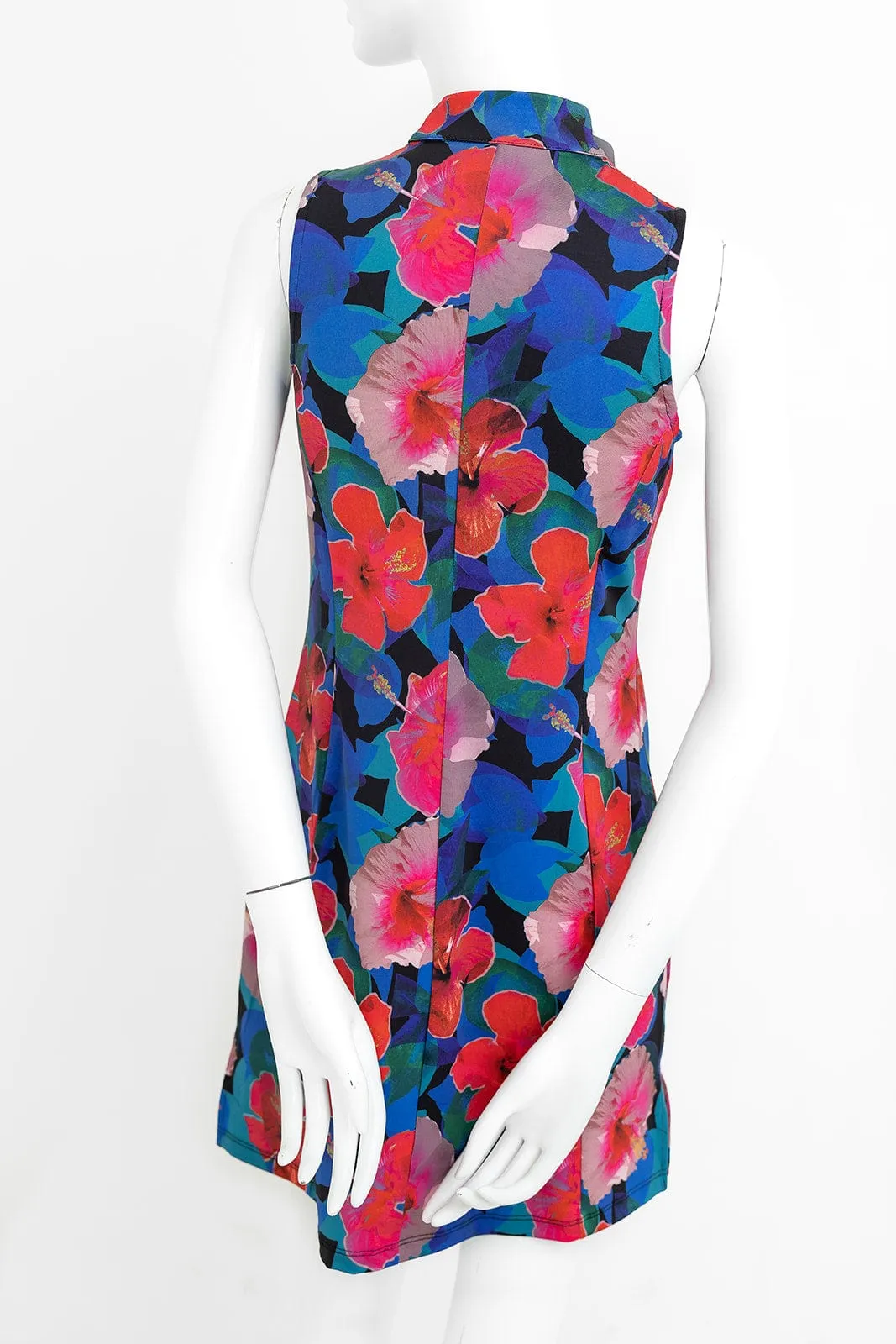 Frontline 2.0 Sleeveless Dress - Dark Hibiscus