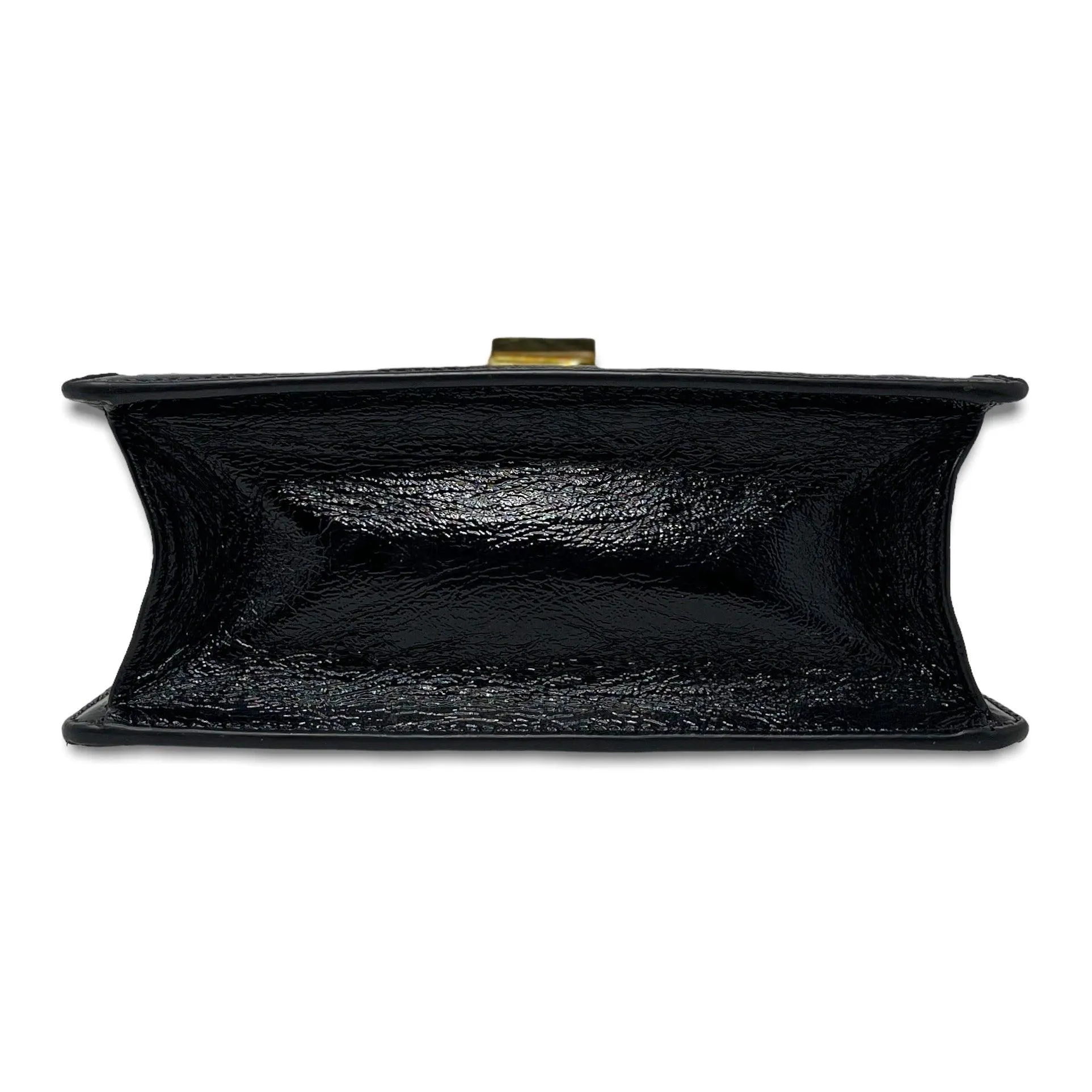 Gucci Brown Velvet Mini Sylvie Top Handle Bag