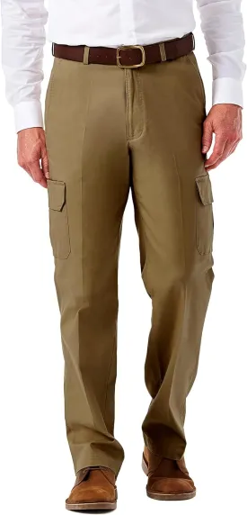 Haggar Men's Stretch Classic Fit Cargo Pant (Regular and Big and Tall Sizes)