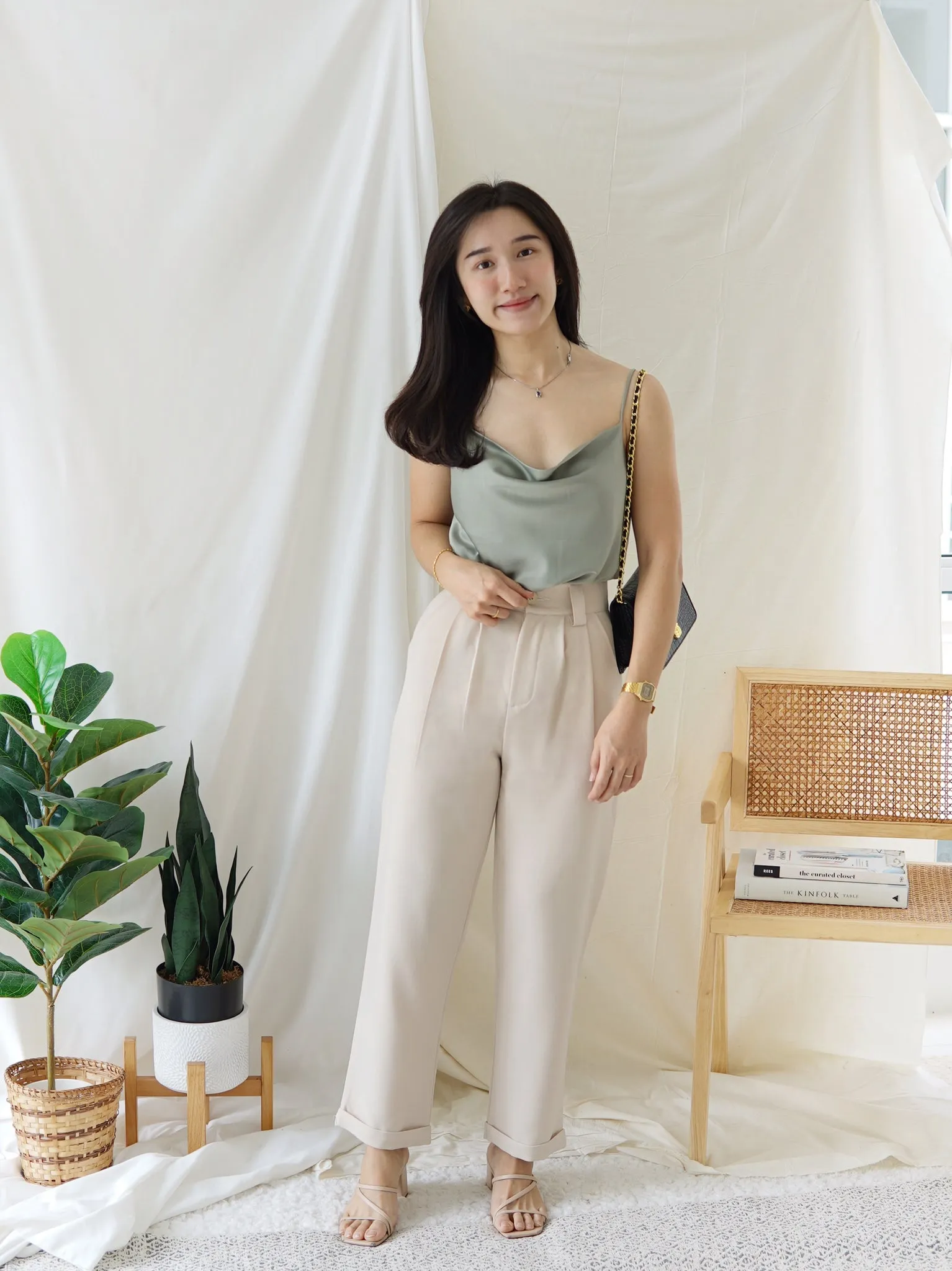 High Waist Suit Trousers