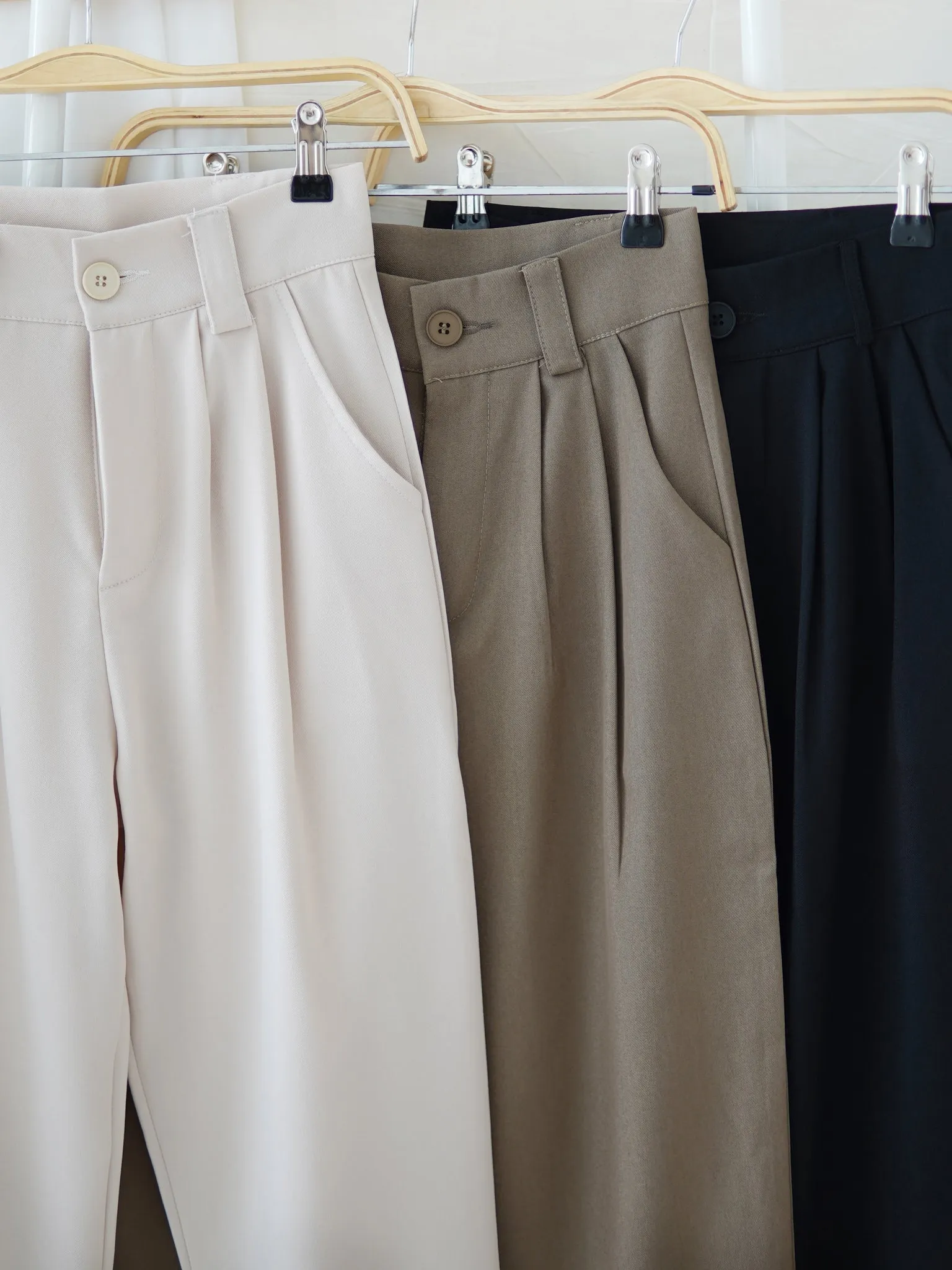 High Waist Suit Trousers