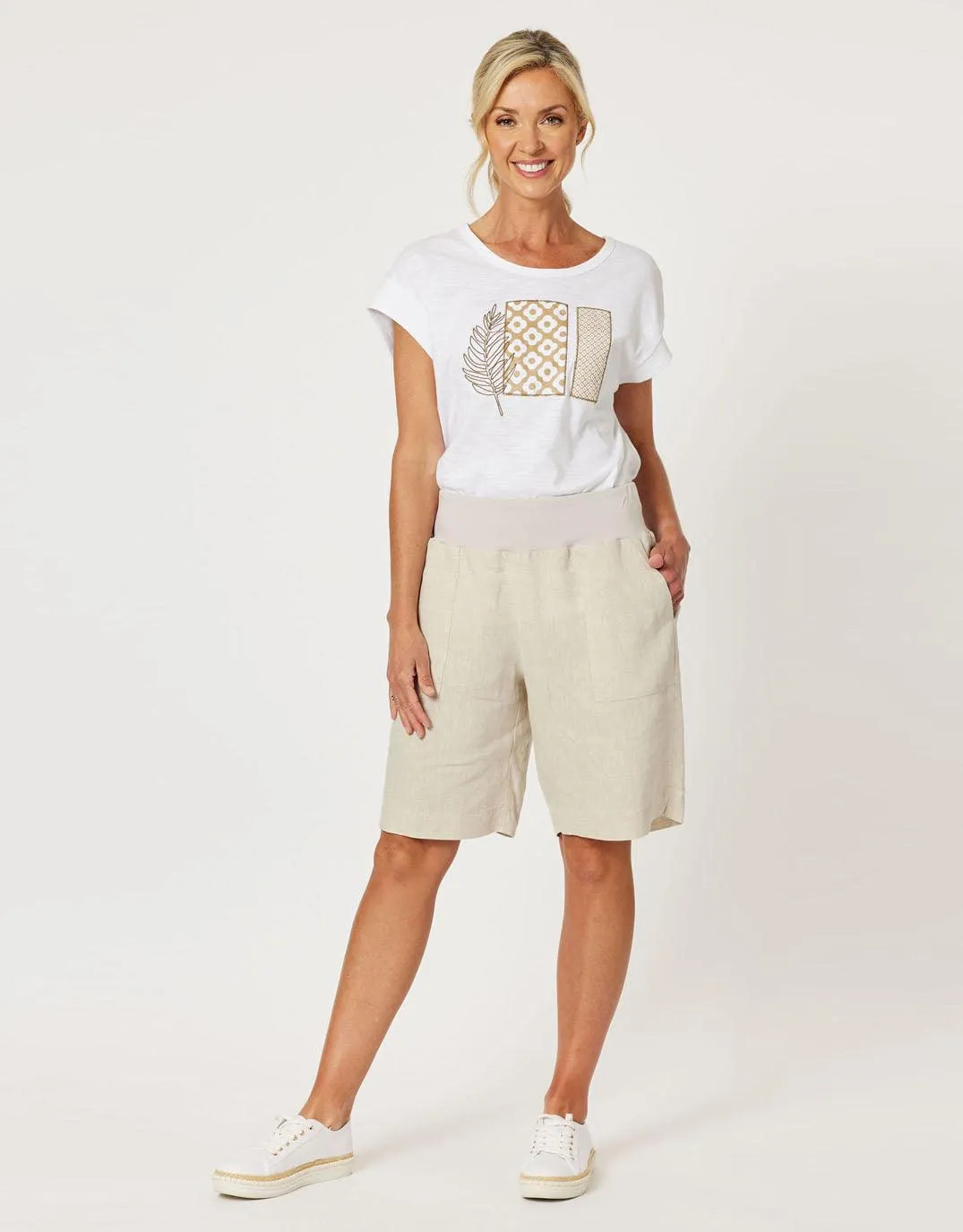 Jersey Waist Short - Natural