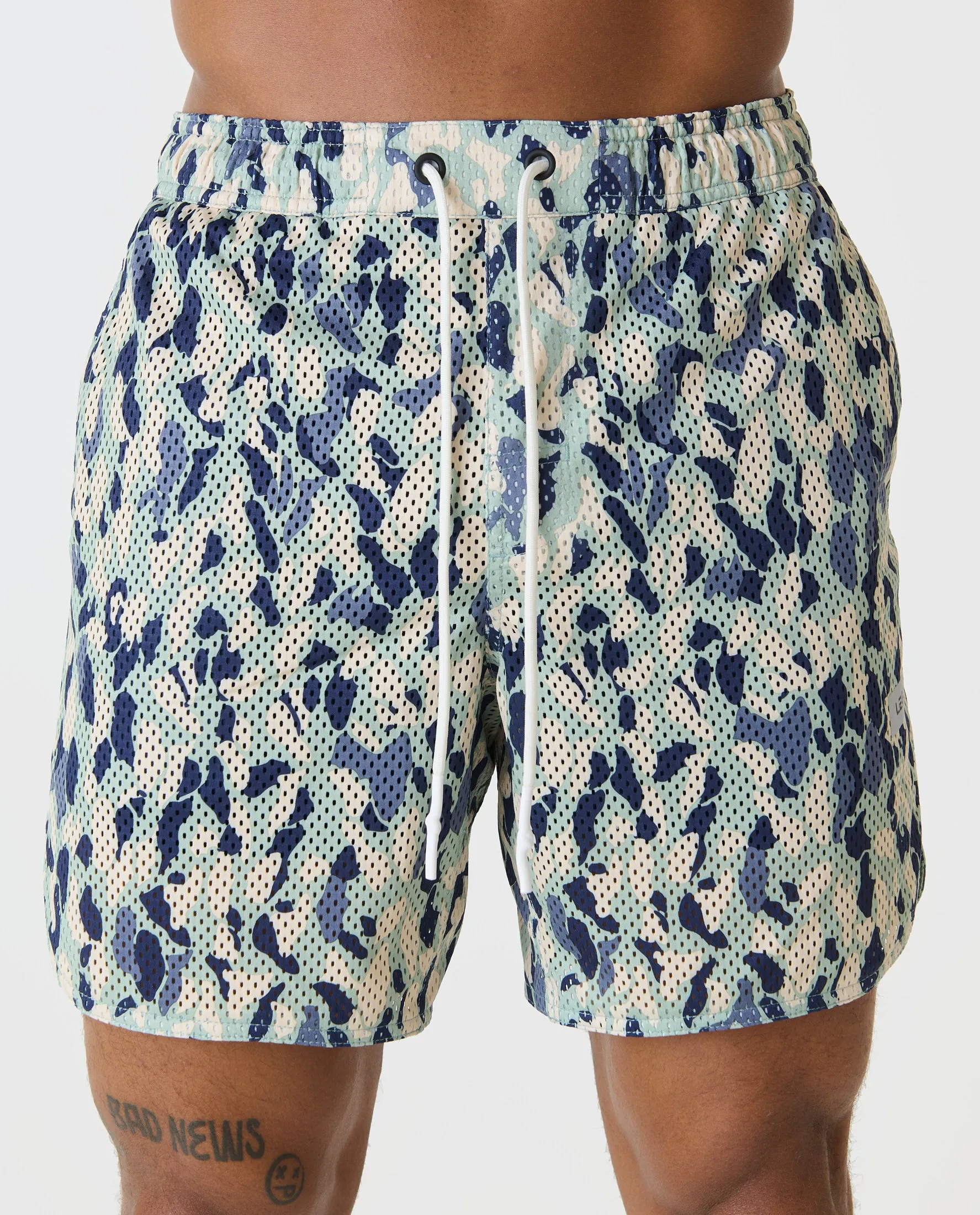 Luka Mesh Short Yucca Camo Laurel