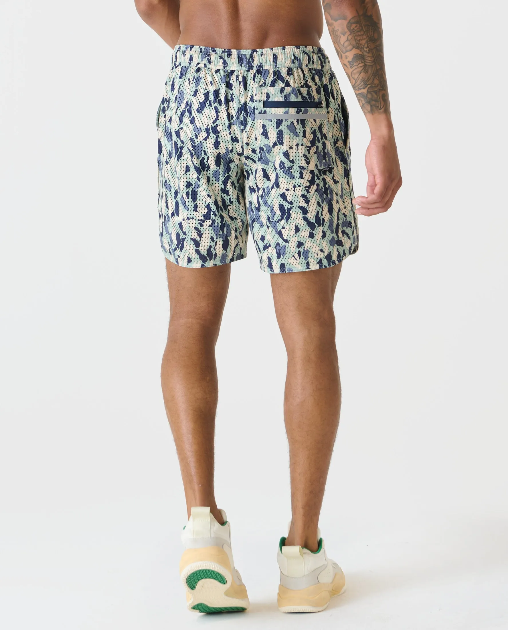 Luka Mesh Short Yucca Camo Laurel
