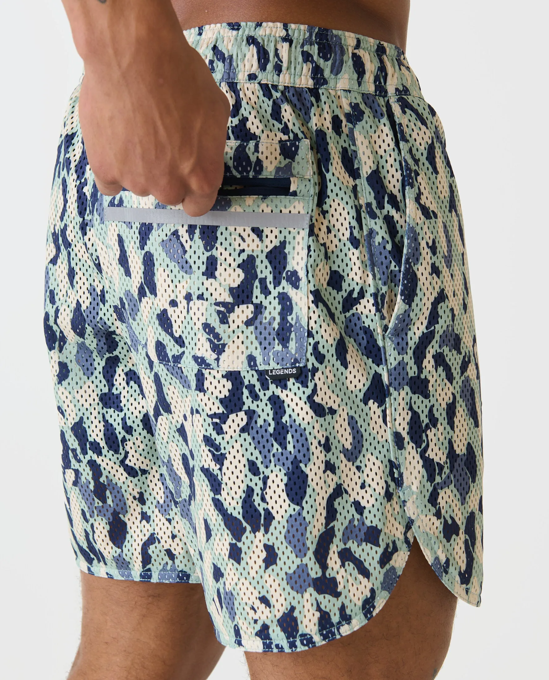 Luka Mesh Short Yucca Camo Laurel