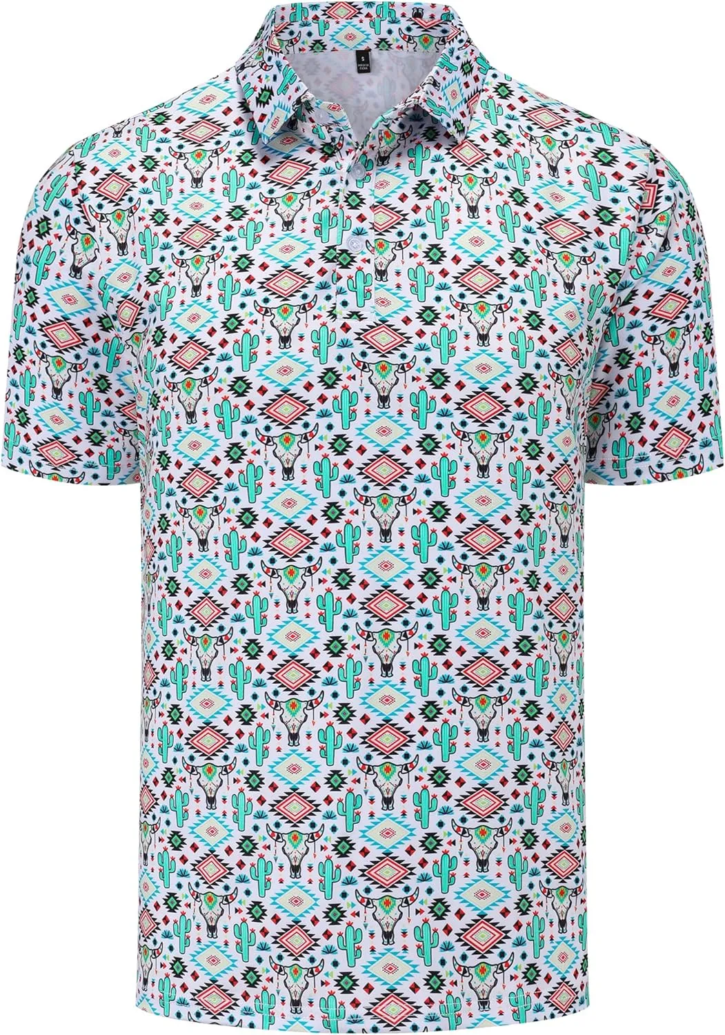 Mens Golf Polo Shirts Short Sleeve Dry Fit Performance Moisture Wicking Casual Funny Golf Polo Shirts for Men