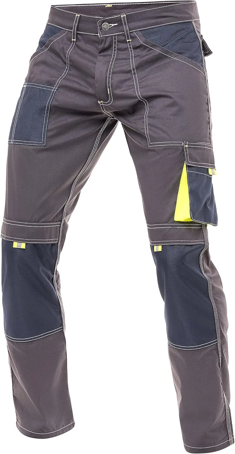Men's Tactical Cargo Pants  Cordura Reinforced Work Trousers with Knee Pads, Holster Pockets and Safety Trousers