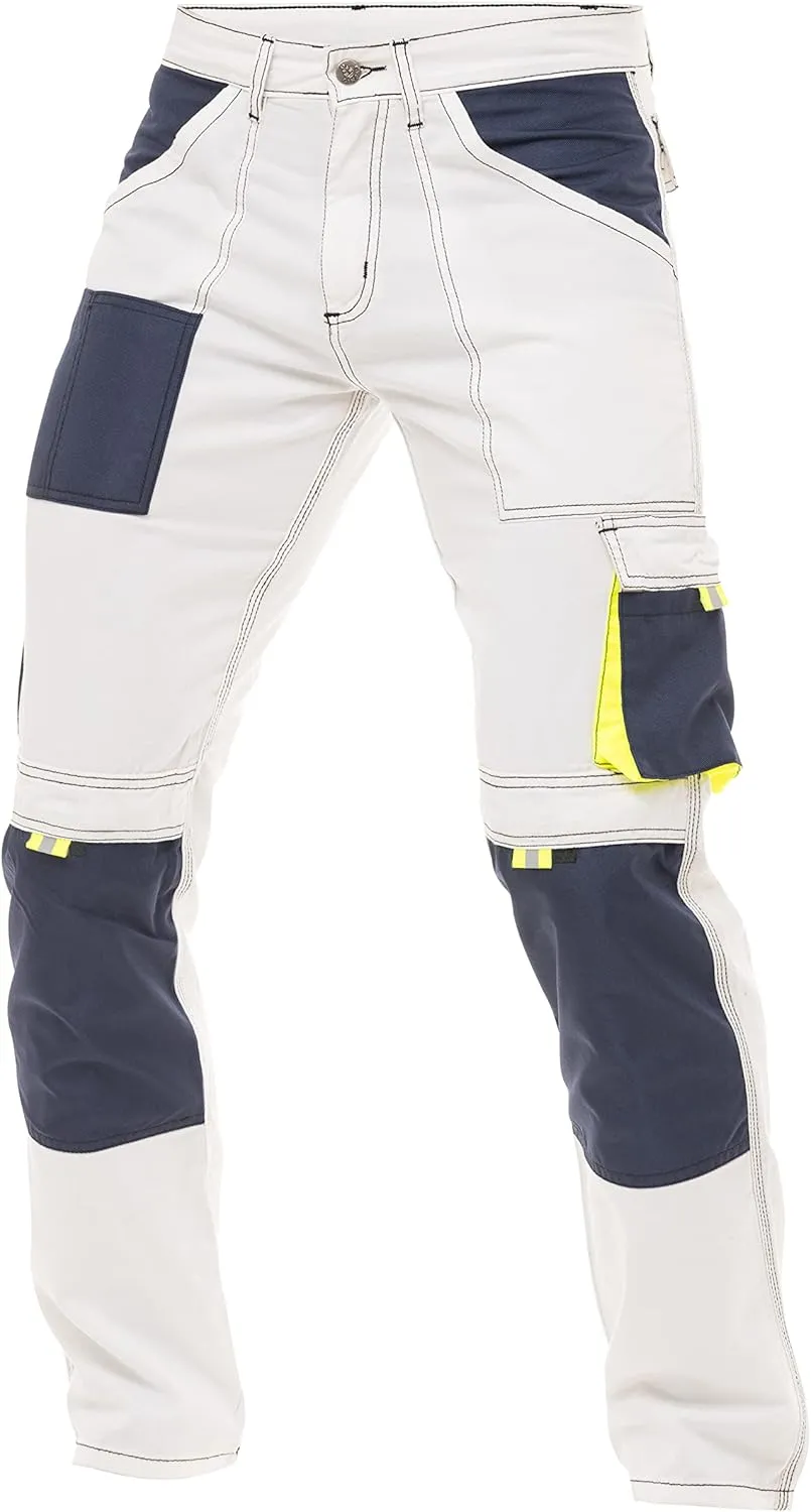 Men's Tactical Cargo Pants  Cordura Reinforced Work Trousers with Knee Pads, Holster Pockets and Safety Trousers