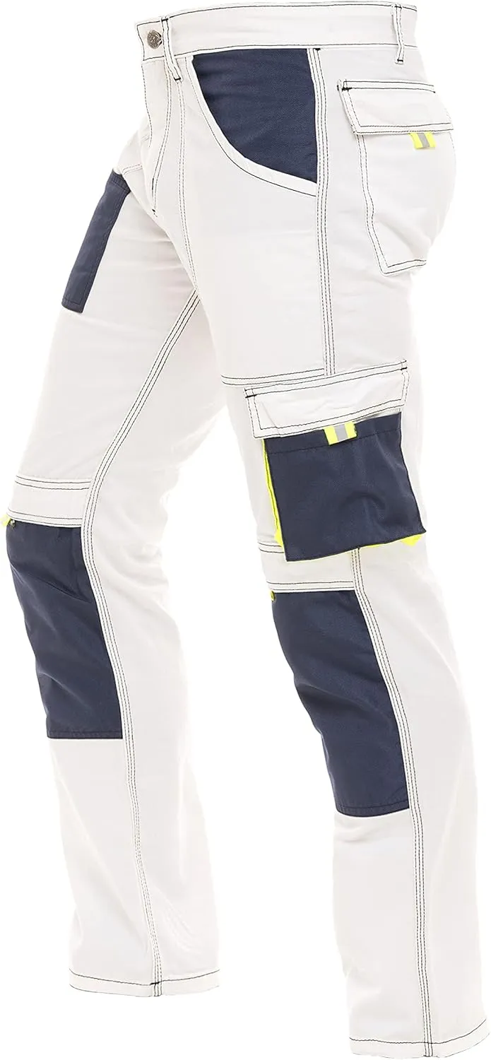 Men's Tactical Cargo Pants  Cordura Reinforced Work Trousers with Knee Pads, Holster Pockets and Safety Trousers