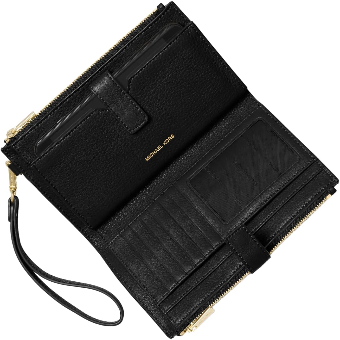 Michael Kors Jet Set Double Zip Wristlet, Navy