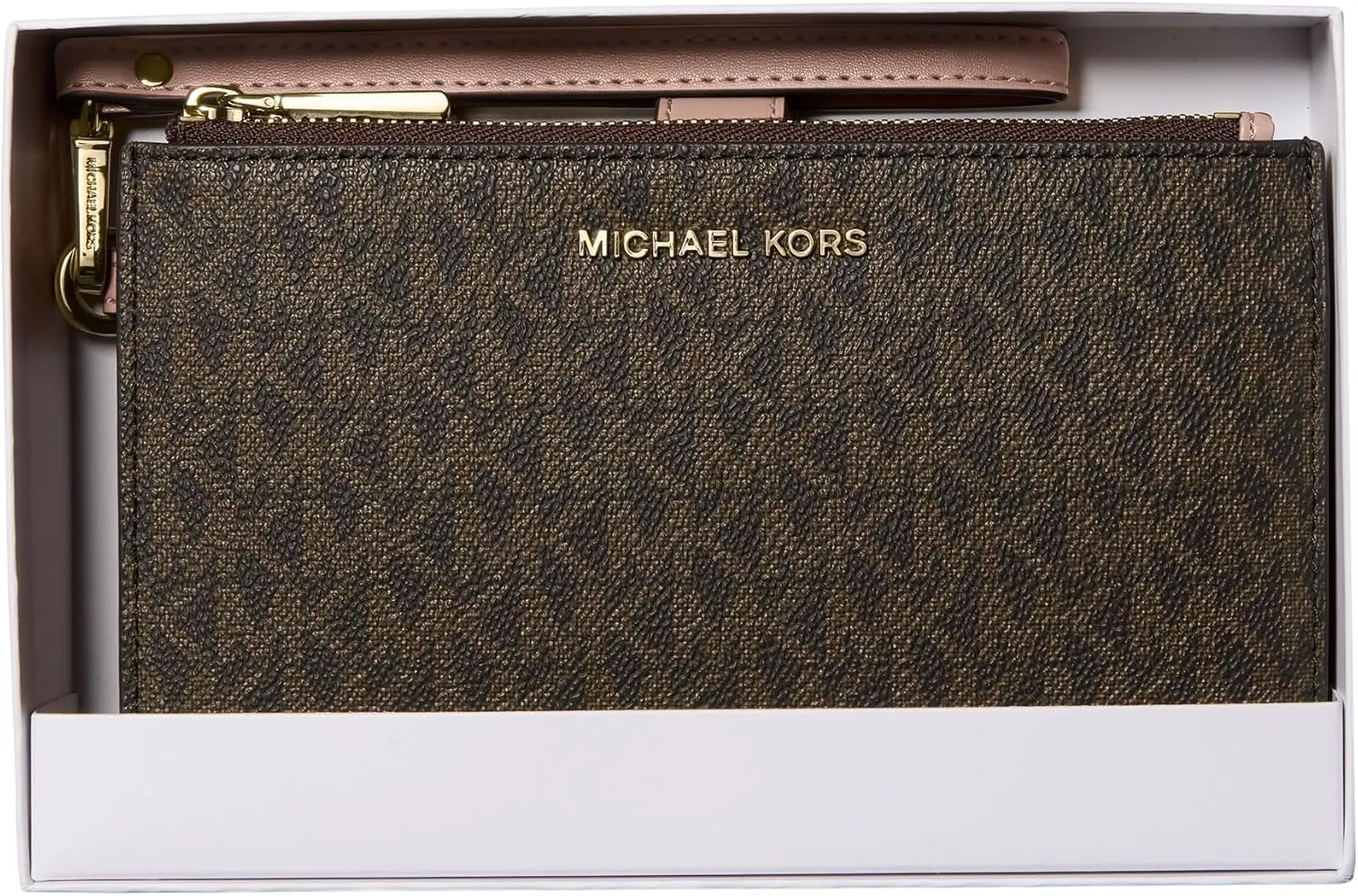 Michael Kors Jet Set Double Zip Wristlet, Navy