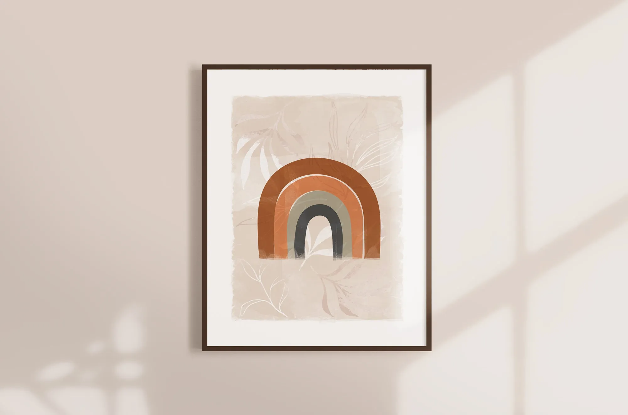 Neutral Rainbow Nursery Wall Art