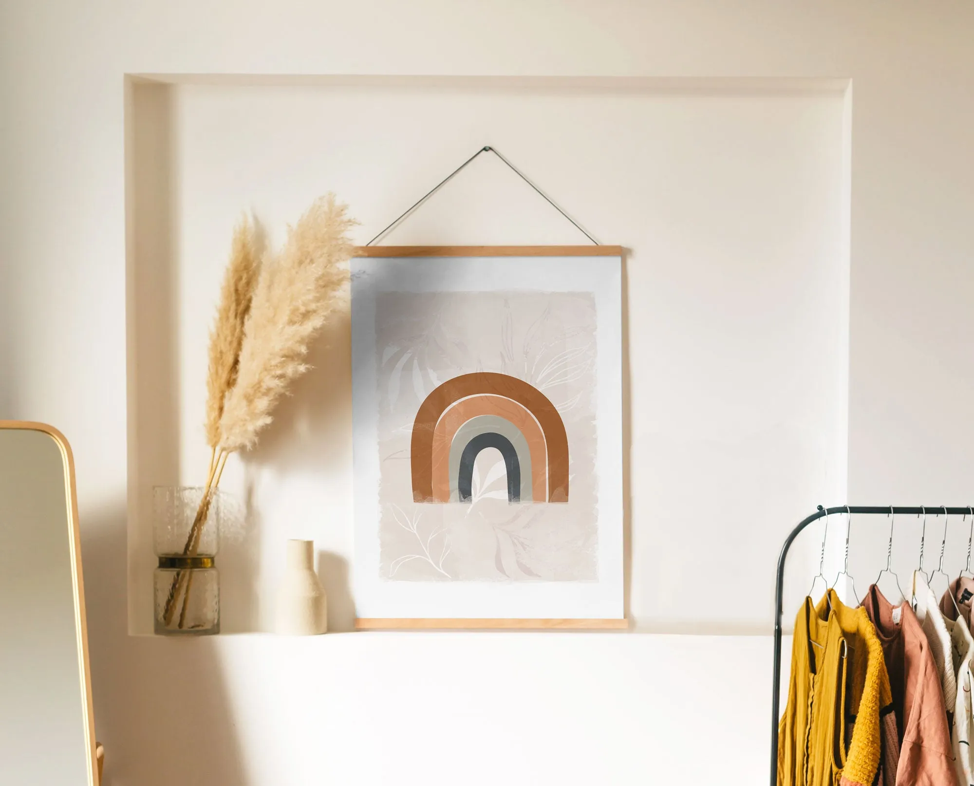 Neutral Rainbow Nursery Wall Art