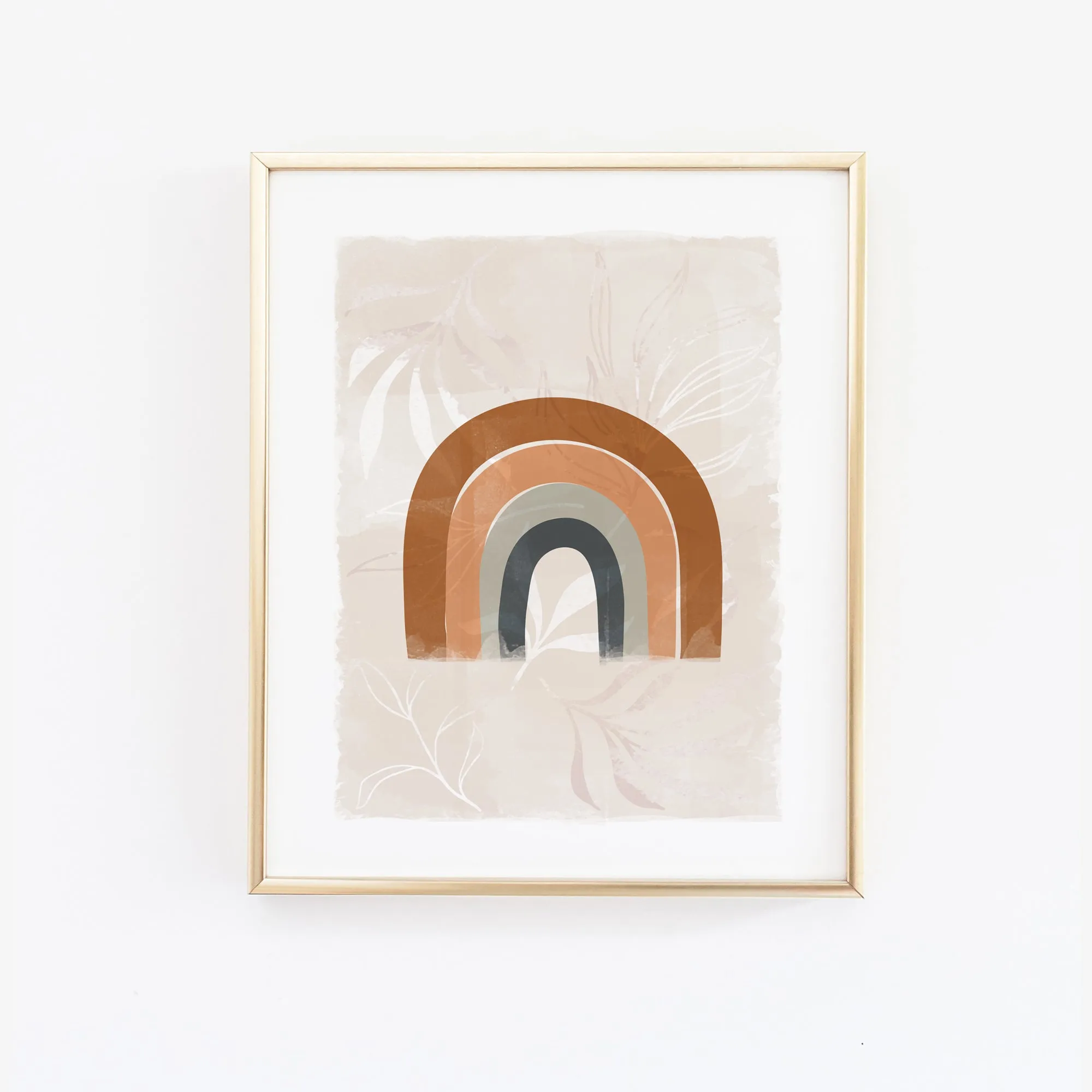 Neutral Rainbow Nursery Wall Art