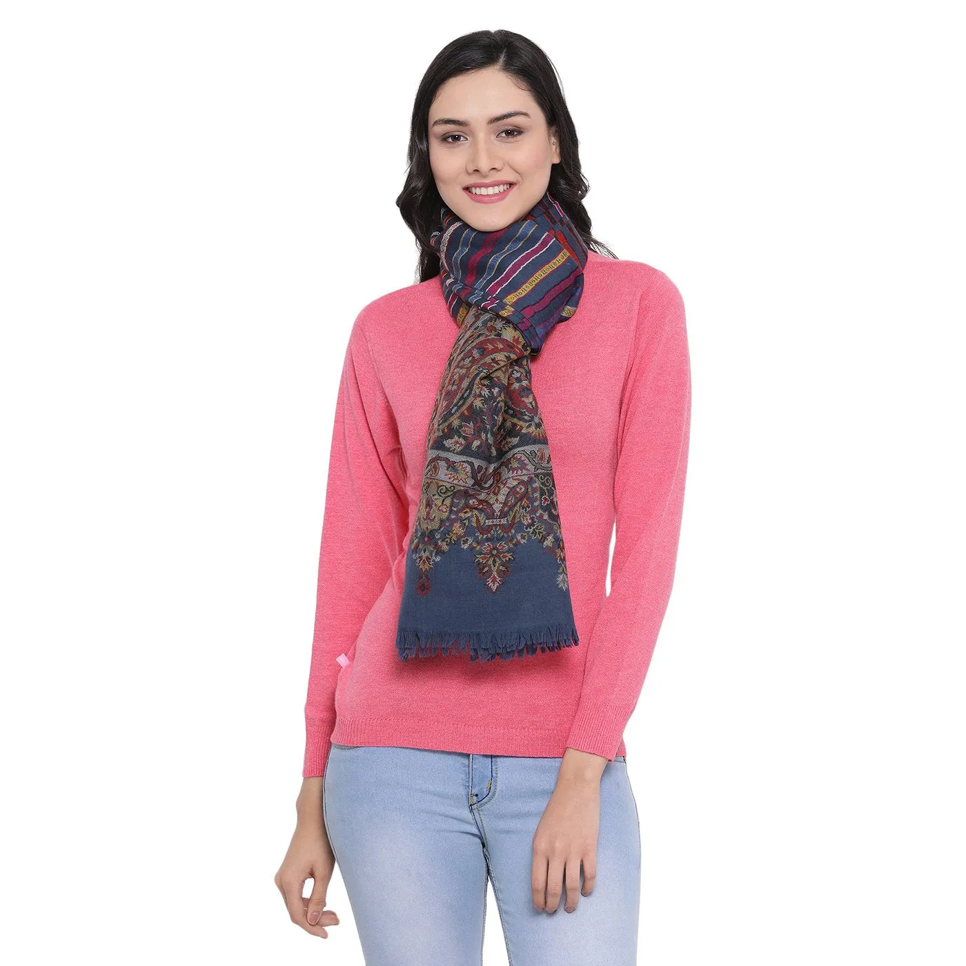 Paisley Fusion Jacquard Shawl