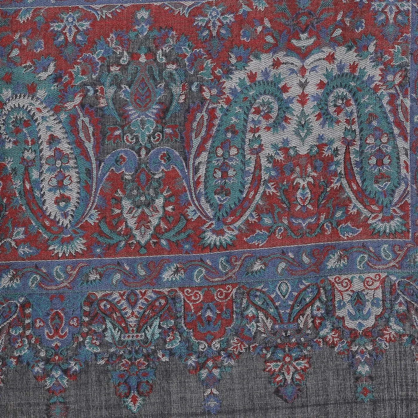 Paisley Fusion Jacquard Shawl