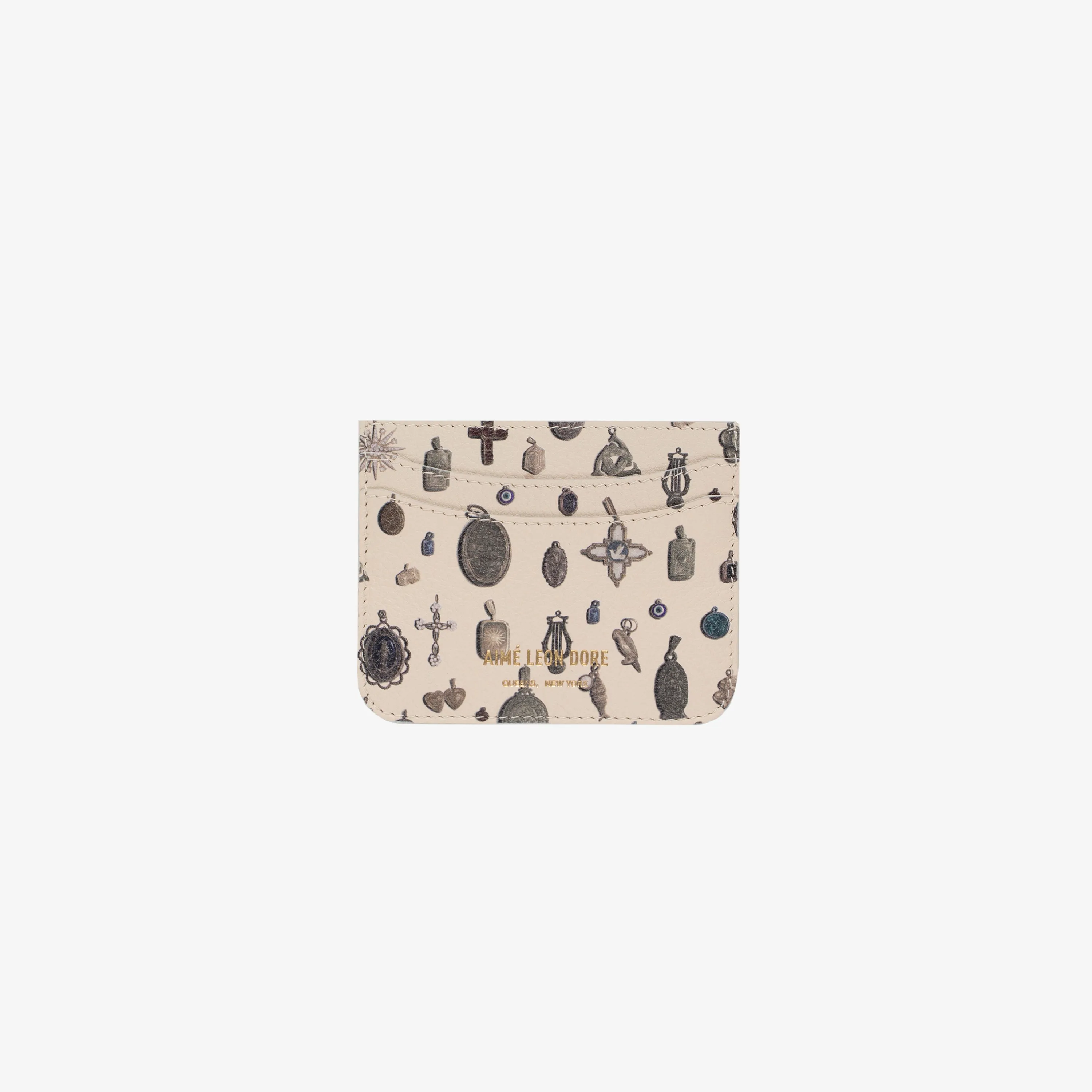 Pendant Printed Leather Card Holder