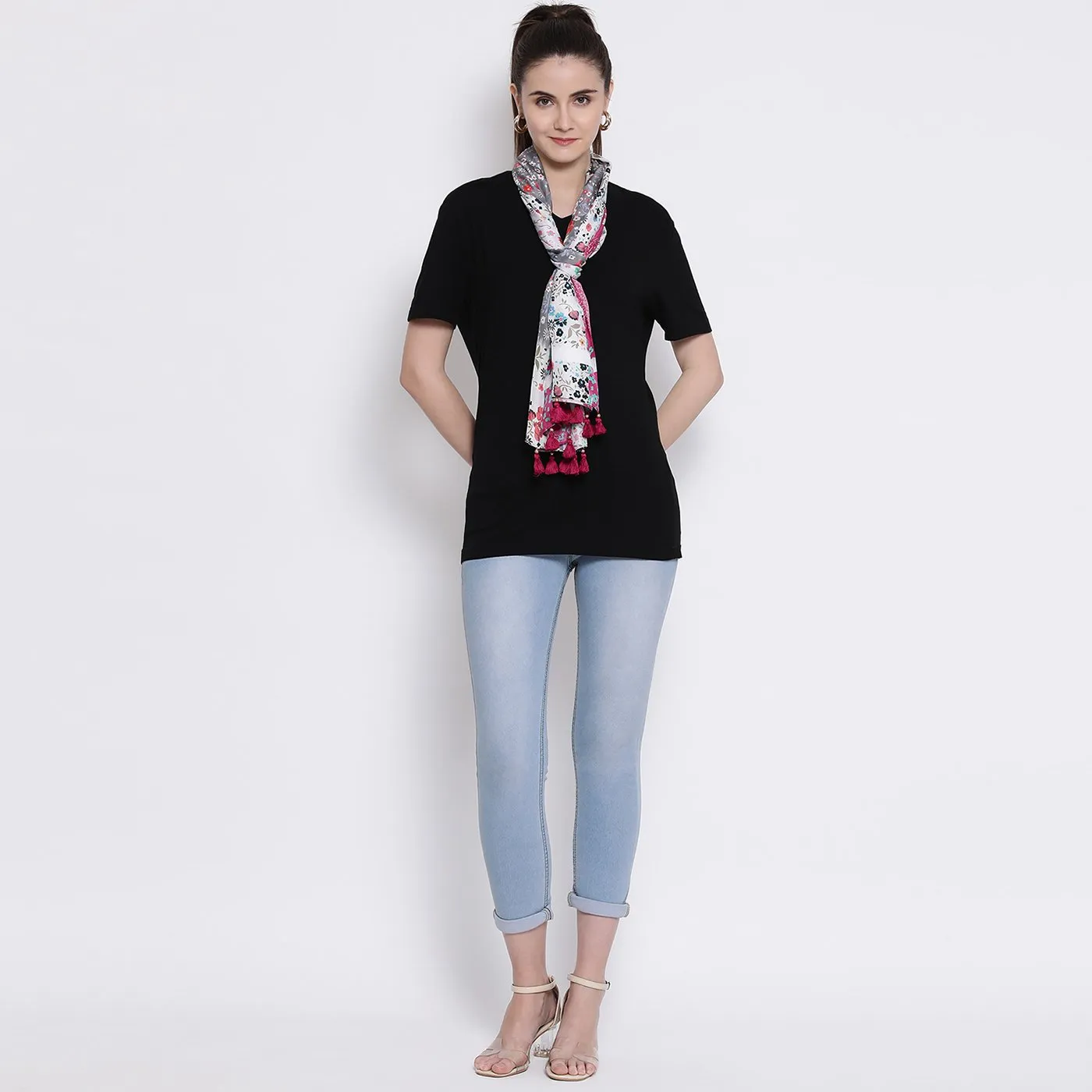 Pushpam Printed Modal Silk Stole