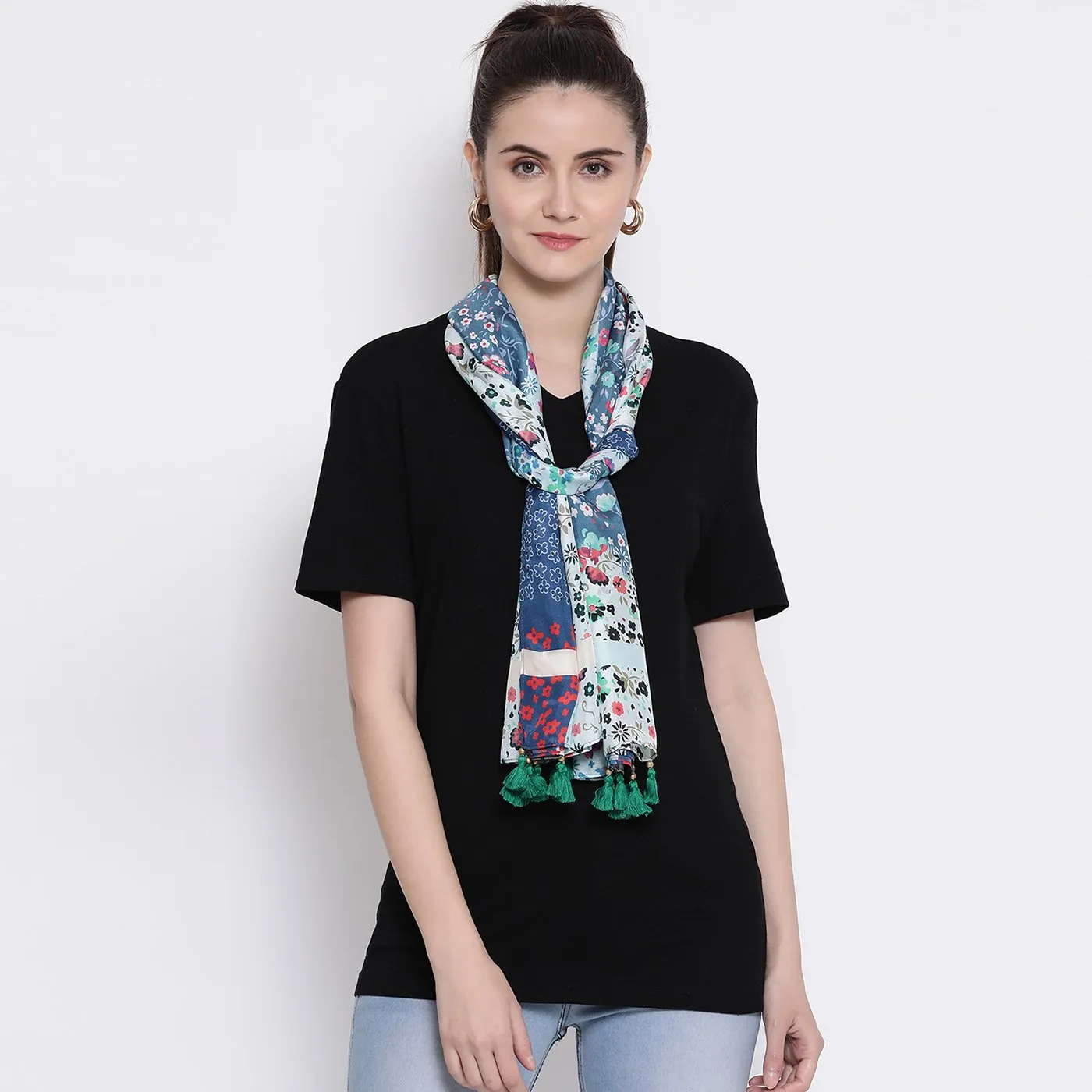 Pushpam Printed Modal Silk Stole