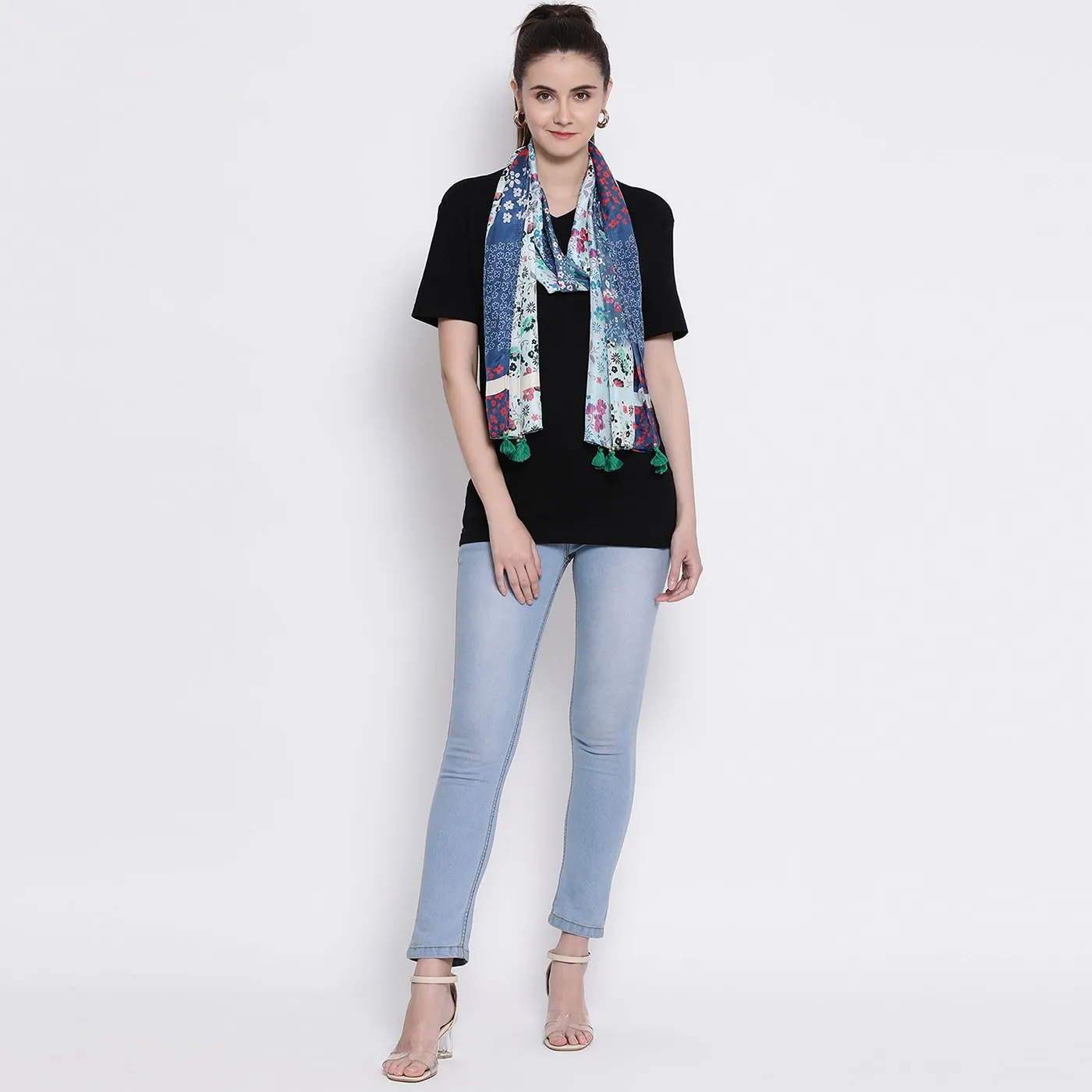 Pushpam Printed Modal Silk Stole