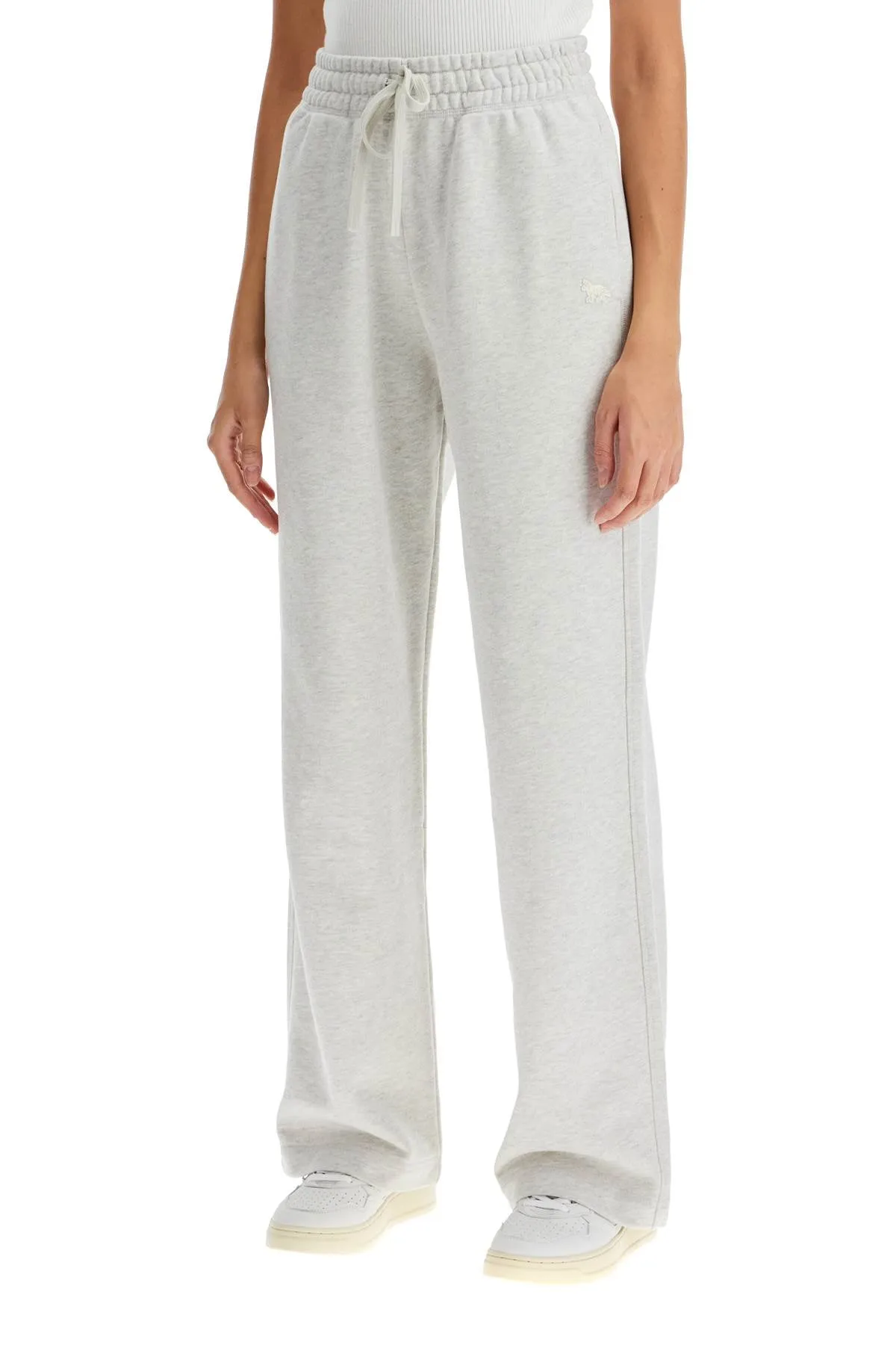 "baby fox wide-leg joggers NW01106KM0325 LIGHT GREY MELANGE