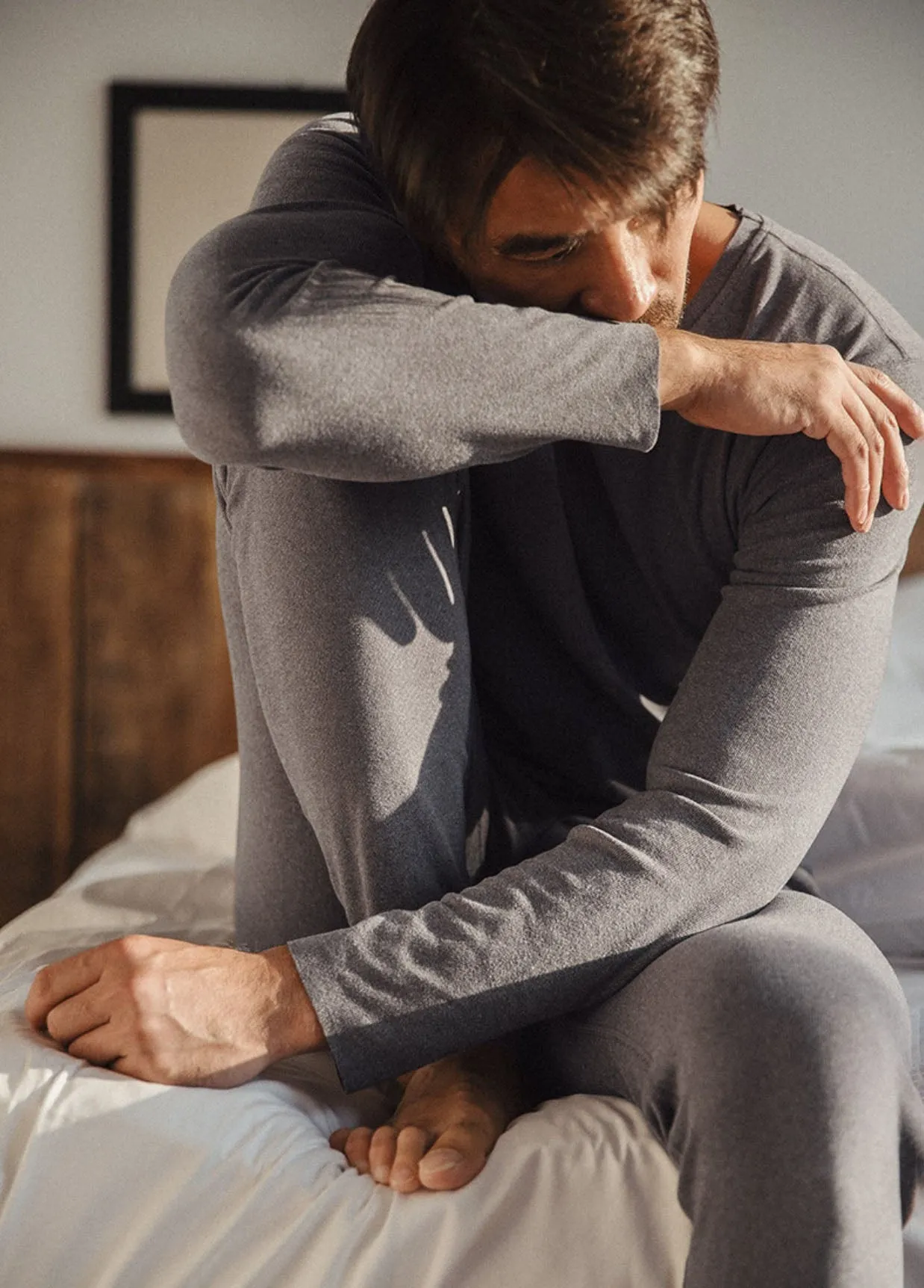 "Burning Elements" Seamless Thermal Section Men's Sleep Wear