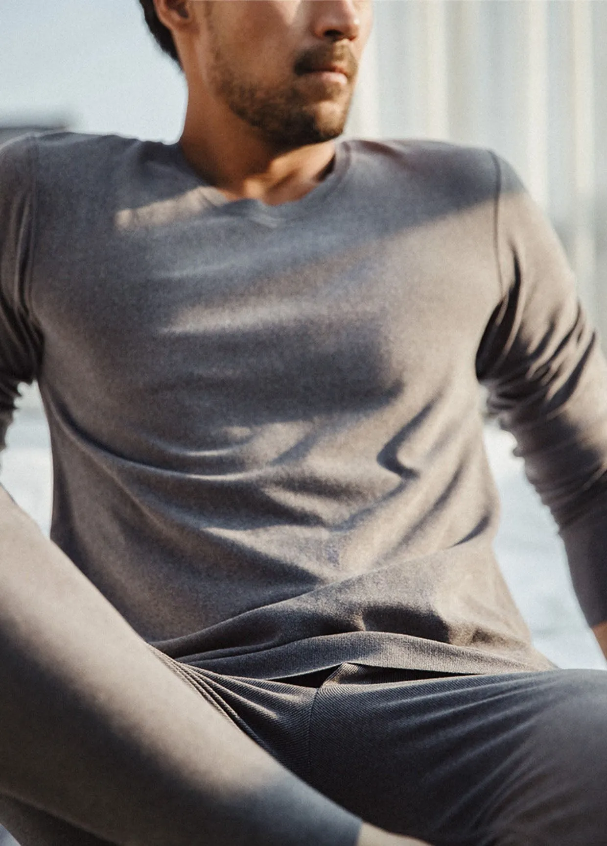 "Burning Elements" Seamless Thermal Section Men's Sleep Wear