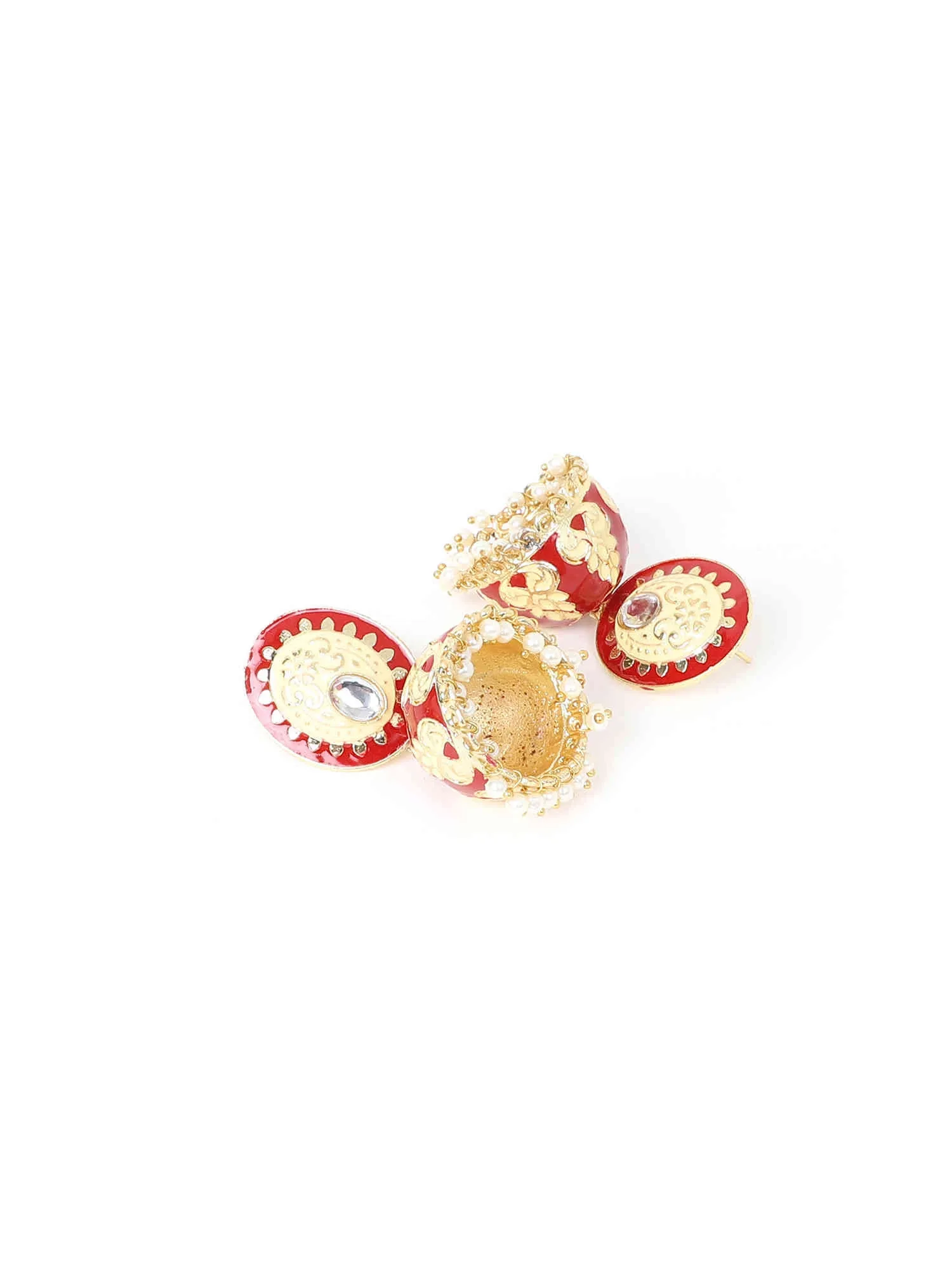 Sheesh Meenakari Jhumkis