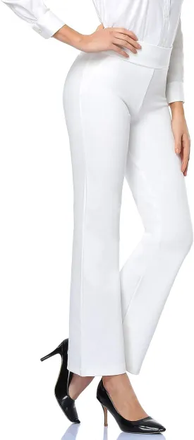 Tapata Women Dress Pants 28"/30"/32"/34" High Waist Stretchy Bootcut Pants Tall, Petite, Regular for Office Business Casual