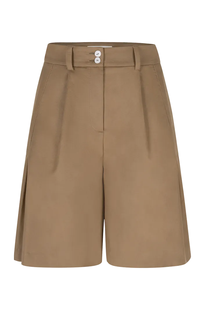 Vegan Leather Culotte Shorts