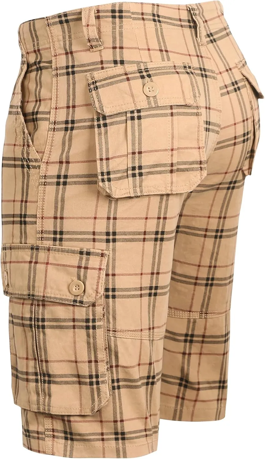 zeetoo Camo Shorts for Men Classic Relaxed Fit Cargo Short Multi-Pocket Outdoor Shorts