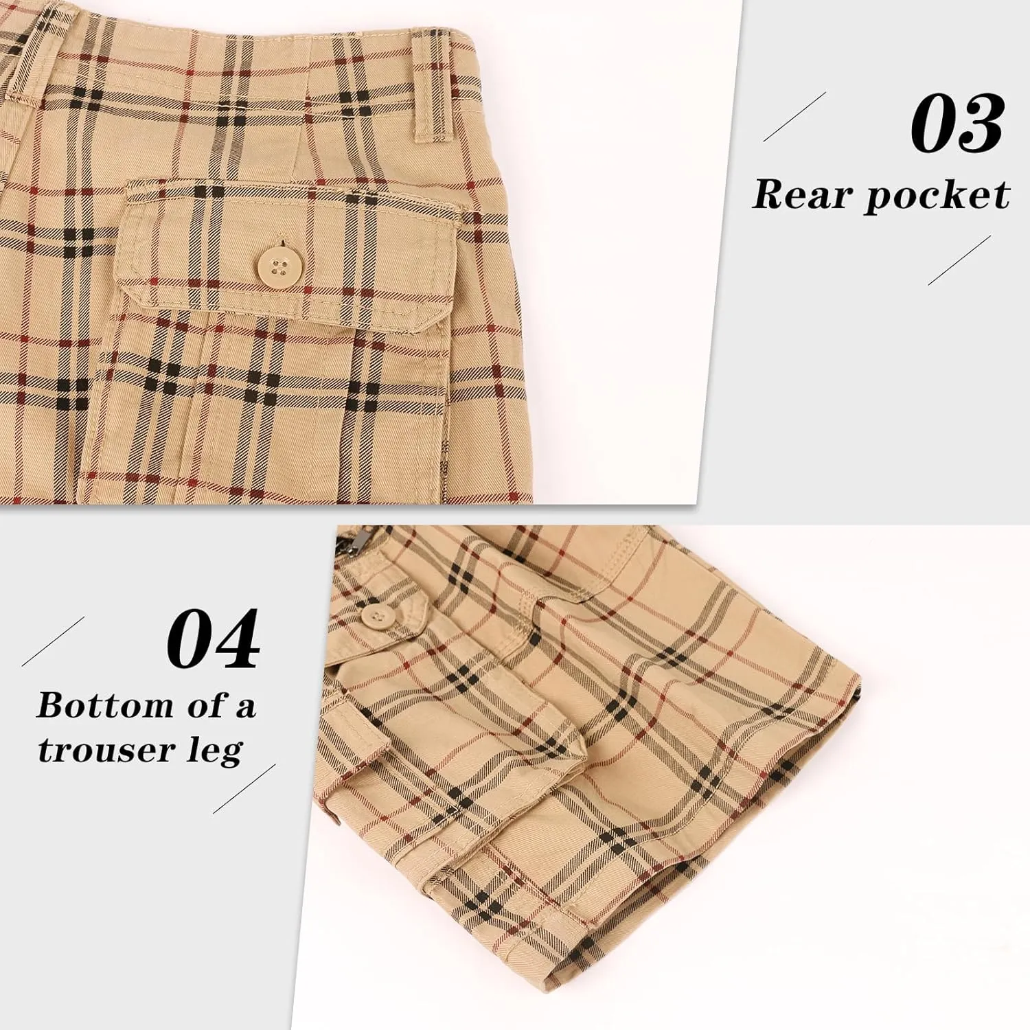 zeetoo Camo Shorts for Men Classic Relaxed Fit Cargo Short Multi-Pocket Outdoor Shorts